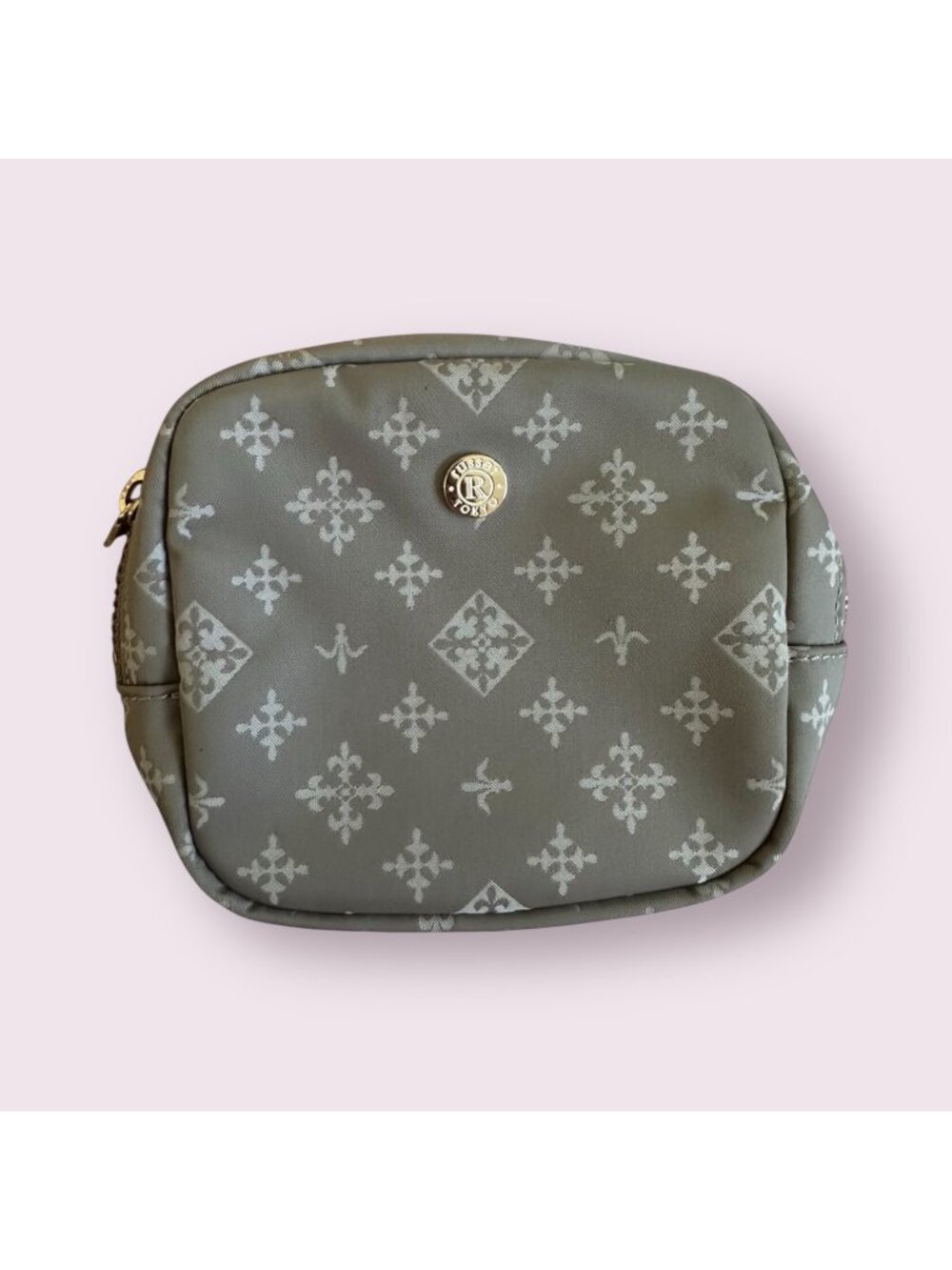 RUSSET Womens Gray Pouch Zip Up Coin Purse
